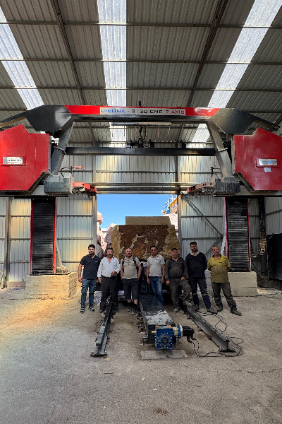 7 AXİS CNC SINGLE WIRE MARBLE BLOCK CUTTING MACHINE 